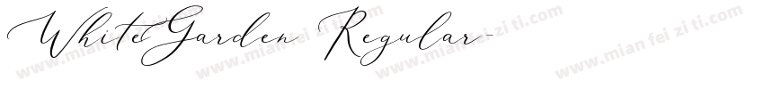 WhiteGarden Regular字体转换